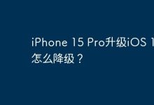 iPhone 15 Pro升级iOS 18后怎么降级？-Linux老运维