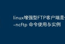 linux增强型FTP客户端是什么-ncftp 命令使用与实例-Linux老运维
