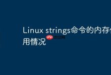 Linux strings命令的内存使用情况-Linux老运维