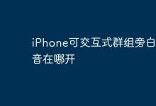 iPhone可交互式群组旁白声音在哪开-Linux老运维