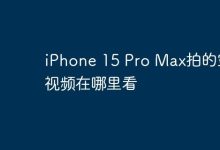 iPhone 15 Pro Max拍的空间视频在哪里看-Linux老运维