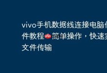 vivo手机数据线连接电脑传文件教程：简单操作，快速实现文件传输-Linux老运维
