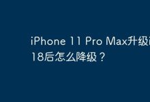 iPhone 11 Pro Max升级iOS 18后怎么降级？-Linux老运维
